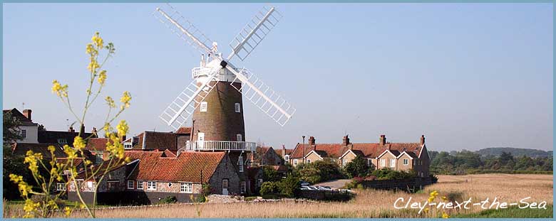 Image of Cley next the Sea, including cley windmill.